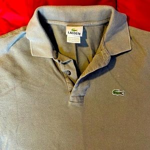 Lacoste Polo. Gray. Size L.